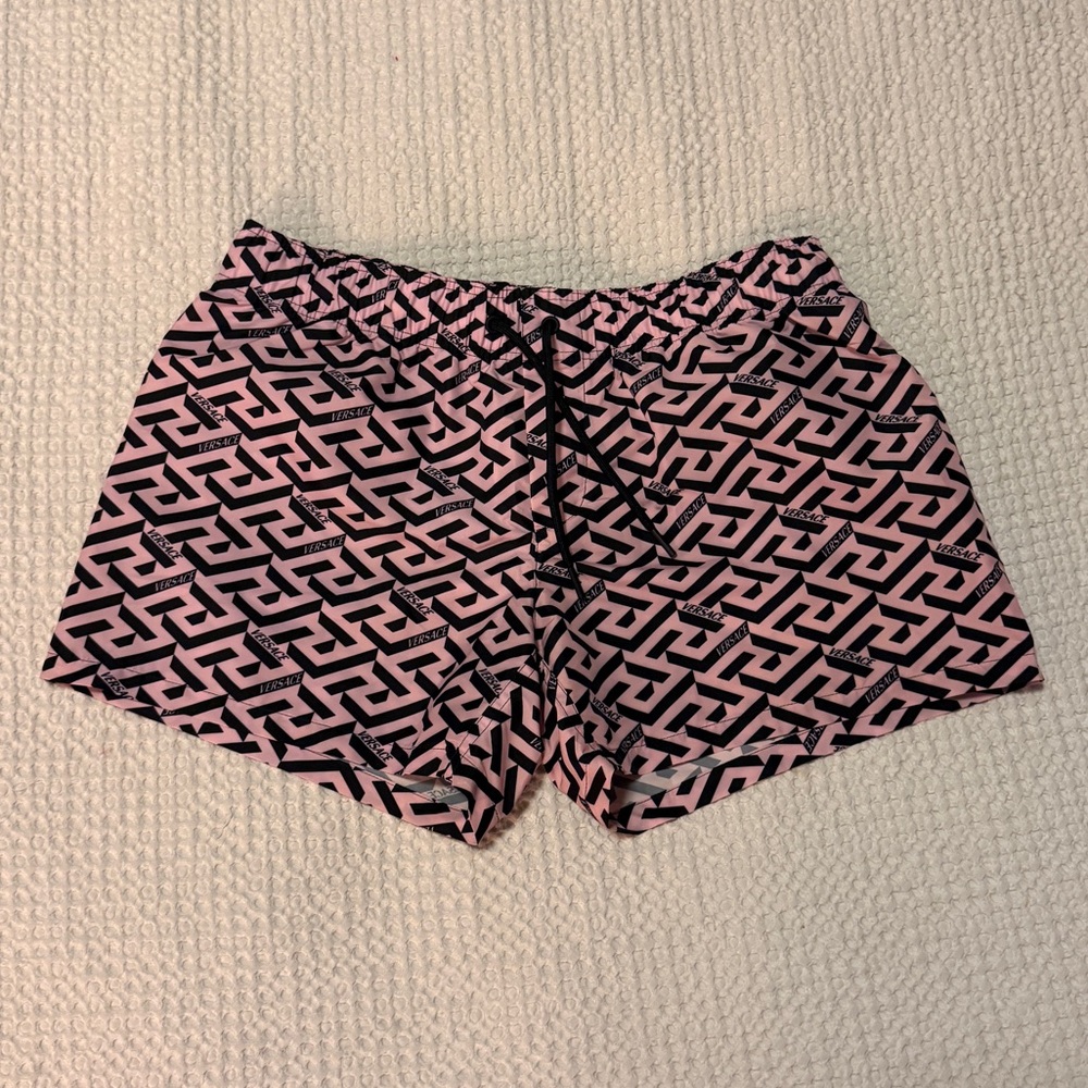 NWOT Versace Monogram Drawstring Shorts - image 3